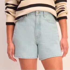 Everlane The A-Line High Waisted Denim Short 28